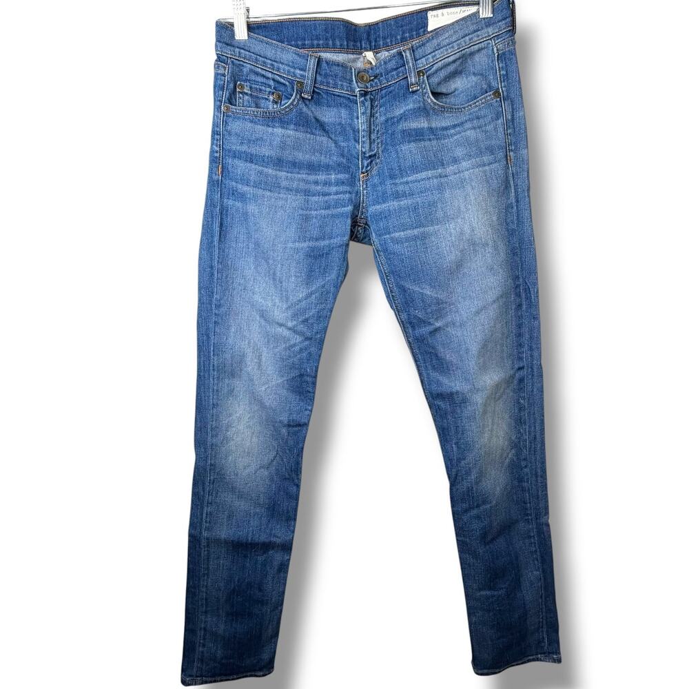 Rag & Bone The Dre Stoke Slim Boyfriend Low-Rise Relaxed Slouchy Fit Jeans - Picture 4 of 10